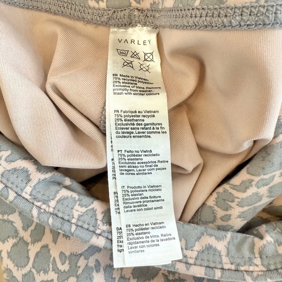 Varley Women's Let's Move High Rise 25' Leggings Graphite Cheetah Size XS - Picture 12 of 12